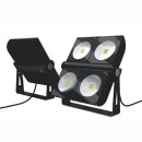 Mikalux LED Design Floodlight Versat 300W IP65 120&deg; Bridgelux COB Professional wei&szlig; silber schwarz