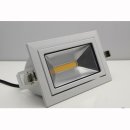 Downlight Fluter 45W COB 100&deg;, 45&deg; ausschwenkbar, Samsung LED, Shoplight, 235x145x117mm 