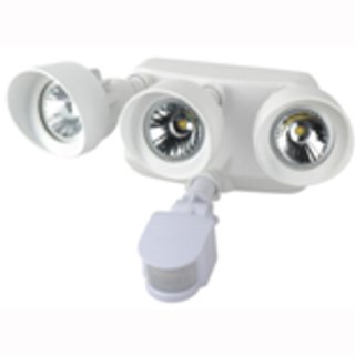 LED Spotlight  IP65  3x20&deg; COB mit Bewegungsmelder 3x12W