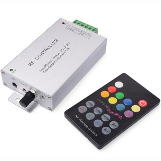 RGB Sound Controller Set mit 18 Tasten Funk Fernbedienung, 12-24V, 3x4A 