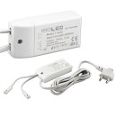 Trafo 12V/DC, 0-24W, inkl. 4 Fachverteiler und Flachstecker