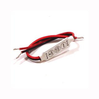 LED Mini-Dimmer 3-Tasten 12V 12A, max. 144W  f. einfarbige Streifen