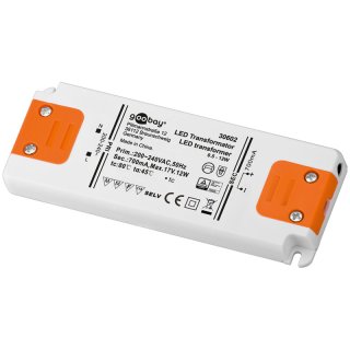 LED Konstantstromtrafo 700mA DC 0,5-12W - nur in Serienschaltung!