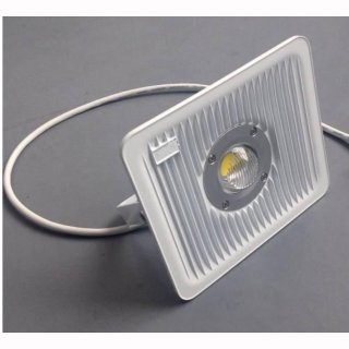 LED Floodlight  50W IP65  Geh&auml;use wei&szlig; silber oder schwarz