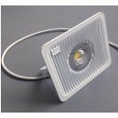 LED Floodlight  30W IP65  Geh&auml;use wei&szlig; silber oder schwarz