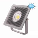 LED Floodlight  30W IP65  Geh&auml;use wei&szlig; silber oder schwarz