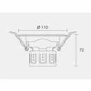 Downlight Venus, Cameta, 13W, 1050lm, dimmbar, 2700k/3000k/4000k/5000k, DA 85-105mm