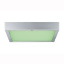 Deckenleuchte Space, LED Panel, RGBW, 15,5W, Chrom matt, 800lm, 704.38