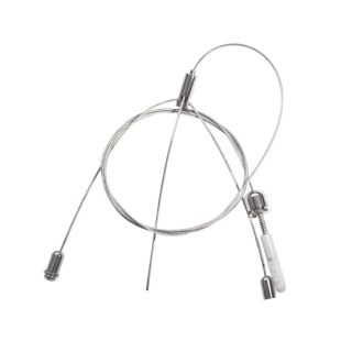 Abh&auml;nge-/ Pendelset Rope NT-150, Stahlseil, verstellbar, 2er- Set