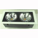kardanische Deckeneinbaulampe COB LED 2x30W 24&deg; /40&deg;  
