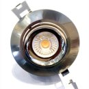 Downlight COB Nichia 11W dimmbar 36&deg;, Einbauring nickel, schwenkbar, DA=75mm